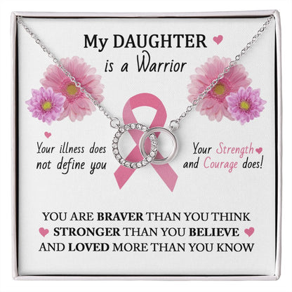 Gift For Cancer Patient/Survivor - My Daughter - Perfect Pair Necklace - Celeste Jewel