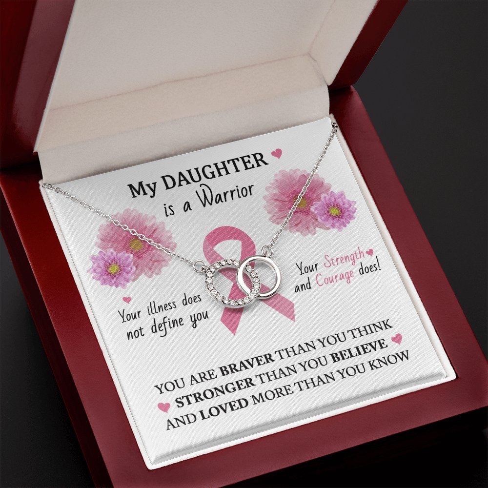Gift For Cancer Patient/Survivor - My Daughter - Perfect Pair Necklace - Celeste Jewel