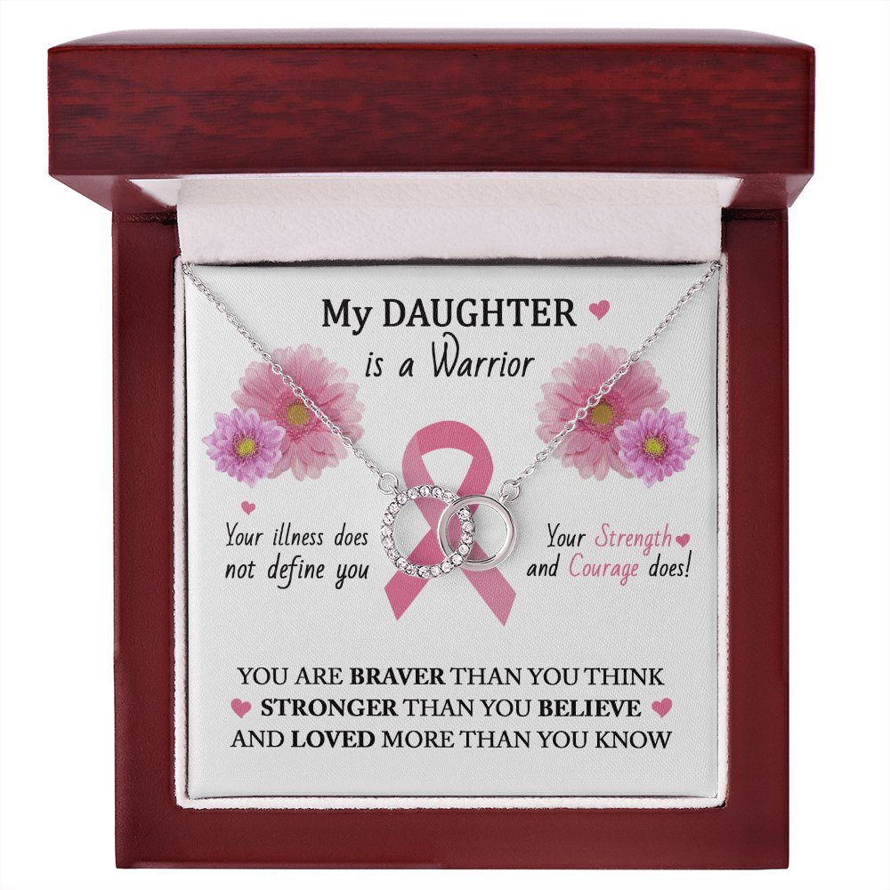 Gift For Cancer Patient/Survivor - My Daughter - Perfect Pair Necklace - Celeste Jewel