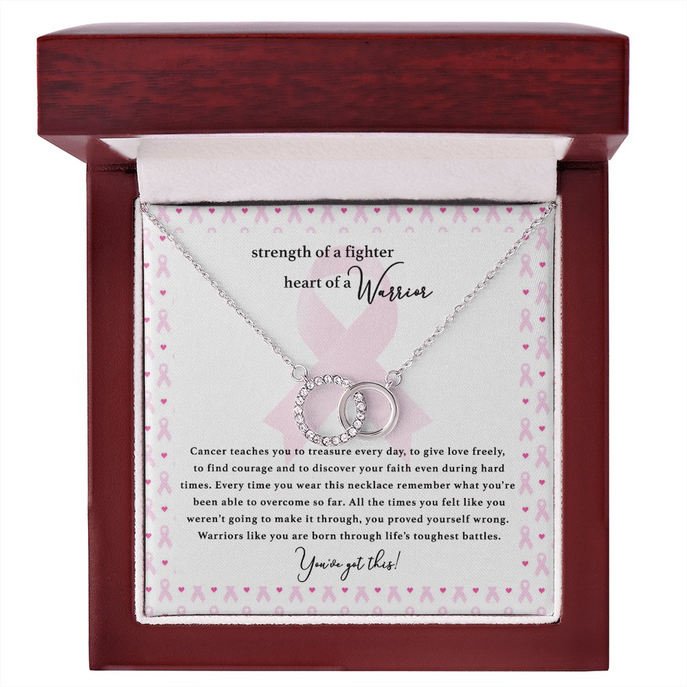 Gift For Cancer Patient/Survivor - Strength Of A Fighter - Perfect Pair Necklace - Celeste Jewel
