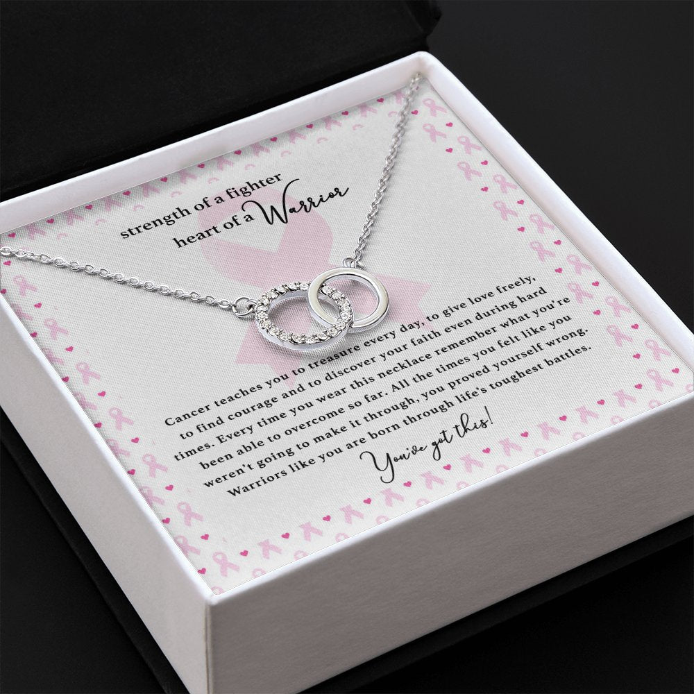 Gift For Cancer Patient/Survivor - Strength Of A Fighter - Perfect Pair Necklace - Celeste Jewel