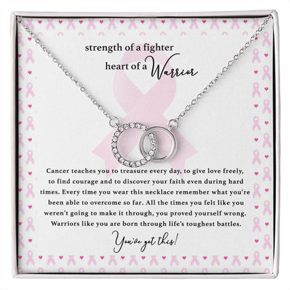 Gift For Cancer Patient/Survivor - Strength Of A Fighter - Perfect Pair Necklace - Celeste Jewel