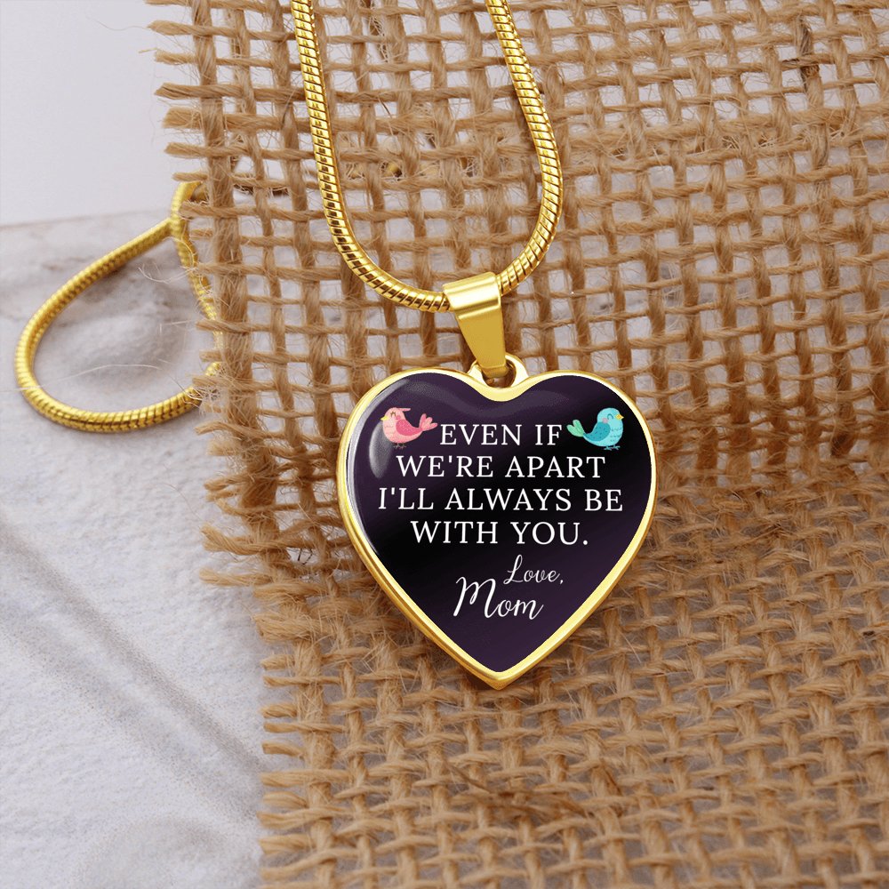 Gift For Child From Mom - Luxury Graphic Heart Necklace - Celeste Jewel