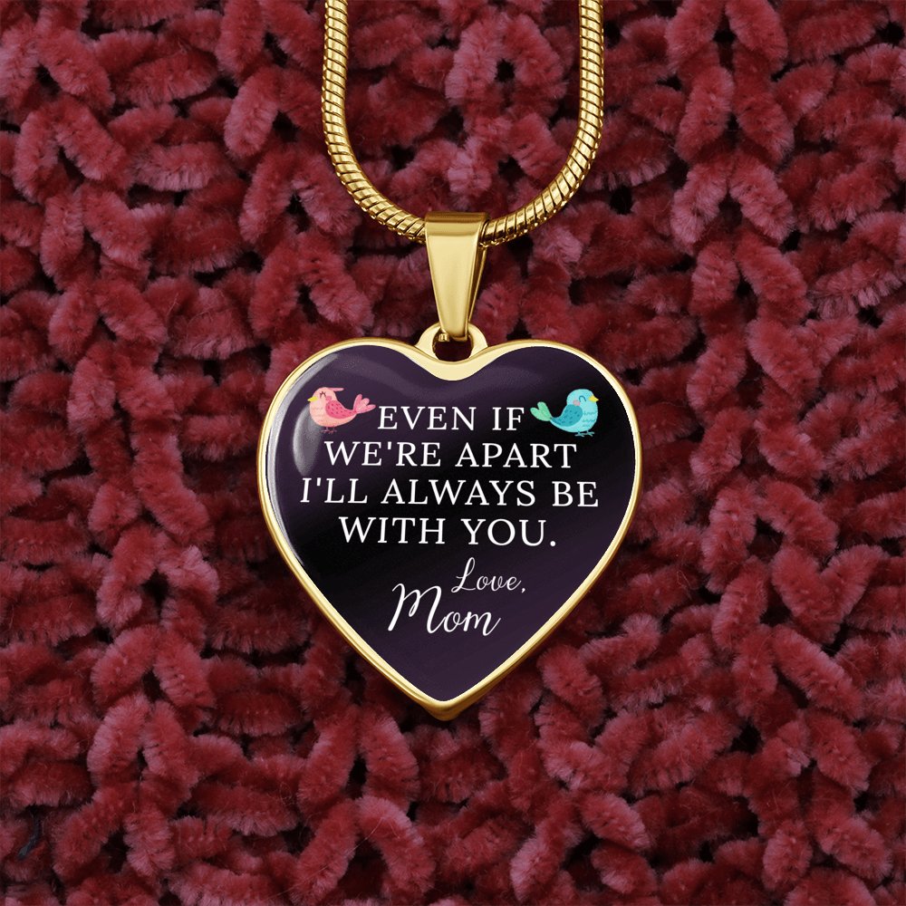 Gift For Child From Mom - Luxury Graphic Heart Necklace - Celeste Jewel