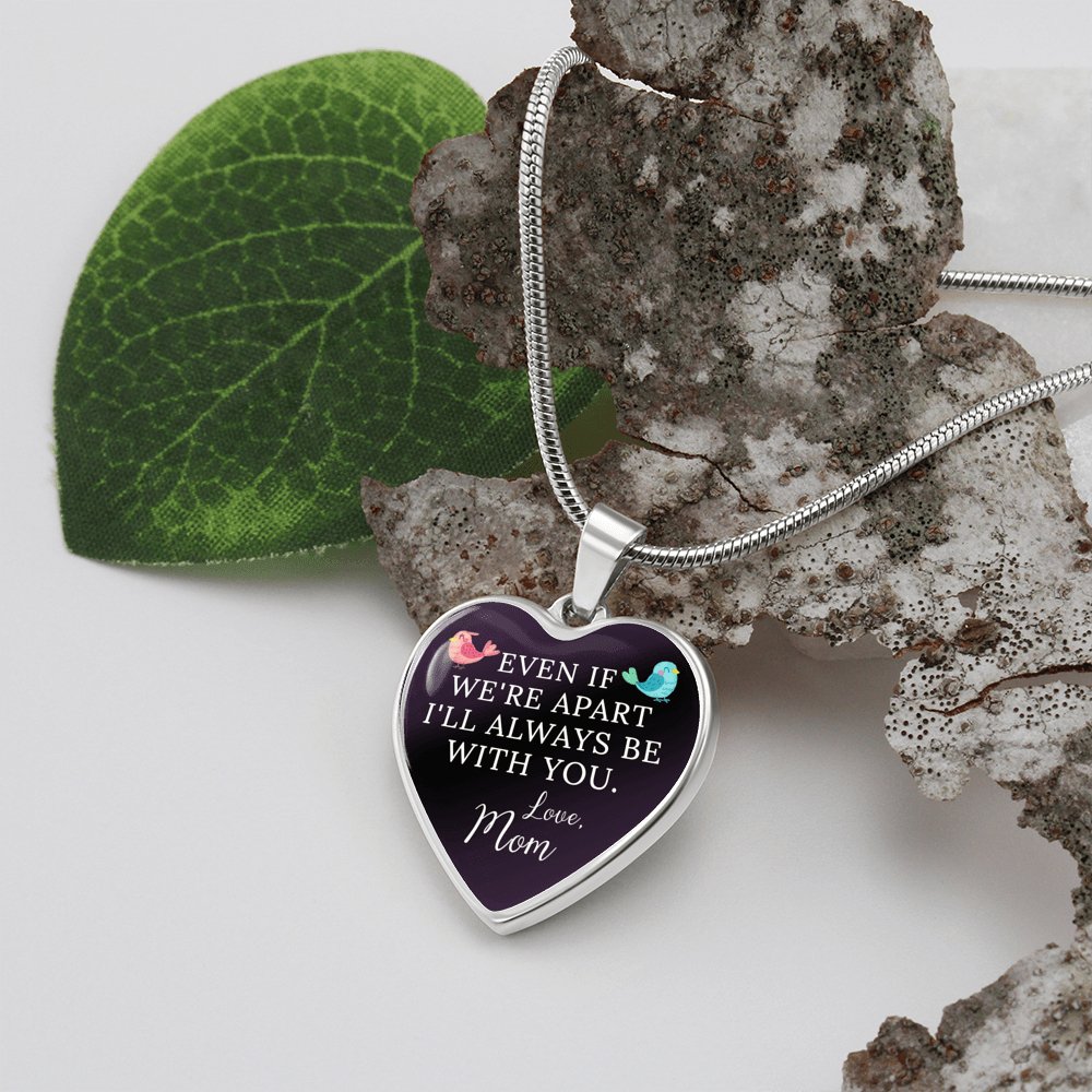 Gift For Child From Mom - Luxury Graphic Heart Necklace - Celeste Jewel