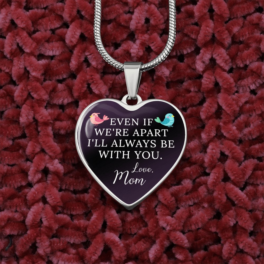 Gift For Child From Mom - Luxury Graphic Heart Necklace - Celeste Jewel