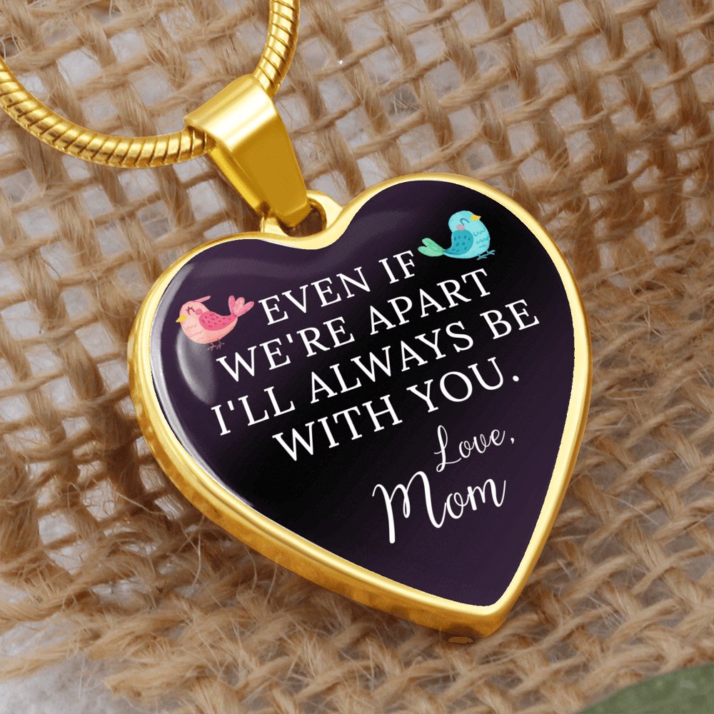 Gift For Child From Mom - Luxury Graphic Heart Necklace - Celeste Jewel