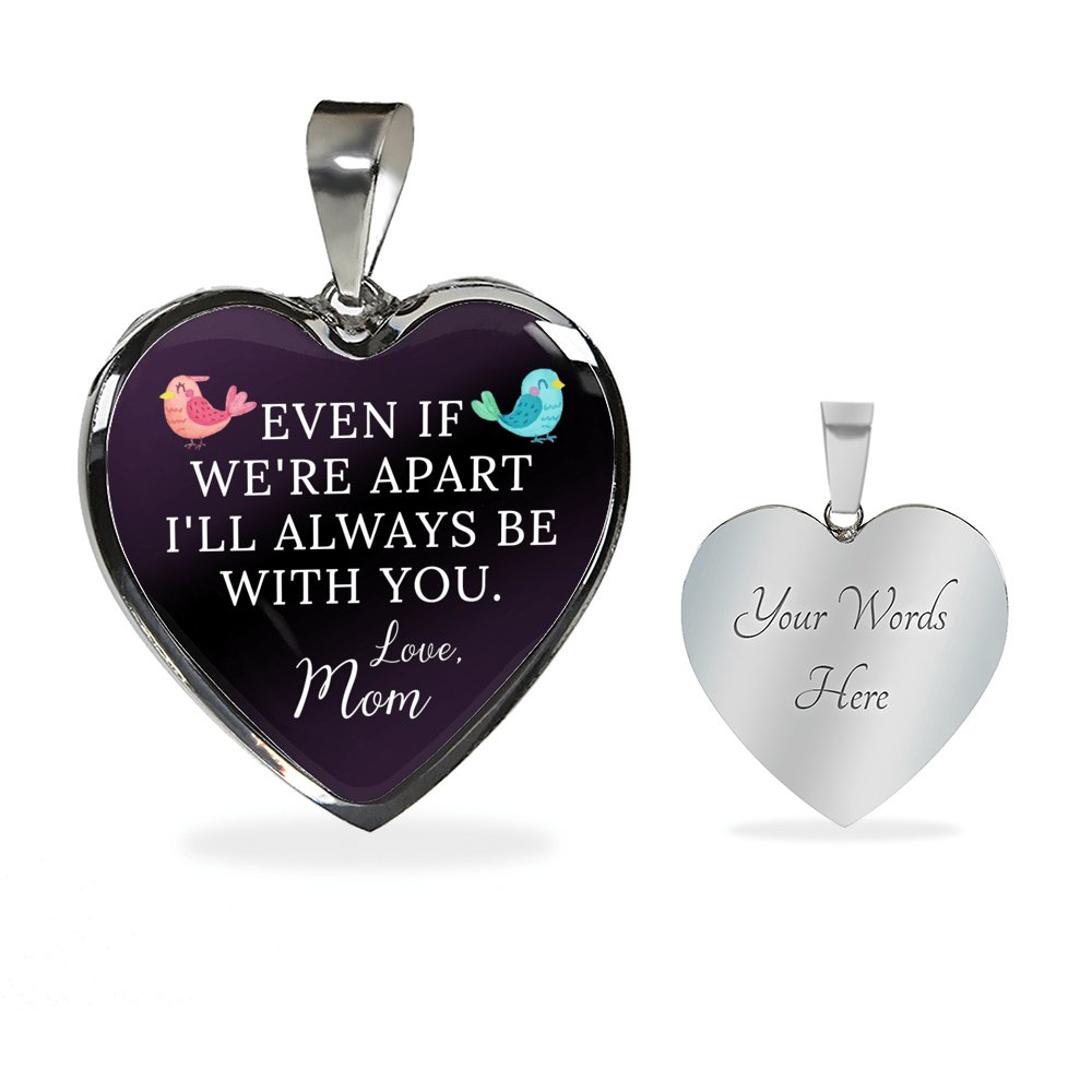 Gift For Child From Mom - Luxury Graphic Heart Necklace - Celeste Jewel