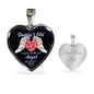 Gift For Daddy's Girl - Luxury Graphic Heart Necklace - Celeste Jewel