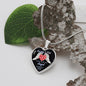 Gift For Daddy's Girl - Luxury Graphic Heart Necklace - Celeste Jewel