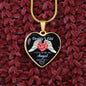 Gift For Daddy's Girl - Luxury Graphic Heart Necklace - Celeste Jewel