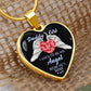 Gift For Daddy's Girl - Luxury Graphic Heart Necklace - Celeste Jewel
