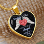 Gift For Daddy's Girl - Luxury Graphic Heart Necklace - Celeste Jewel