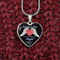 Gift For Daddy's Girl - Luxury Graphic Heart Necklace - Celeste Jewel