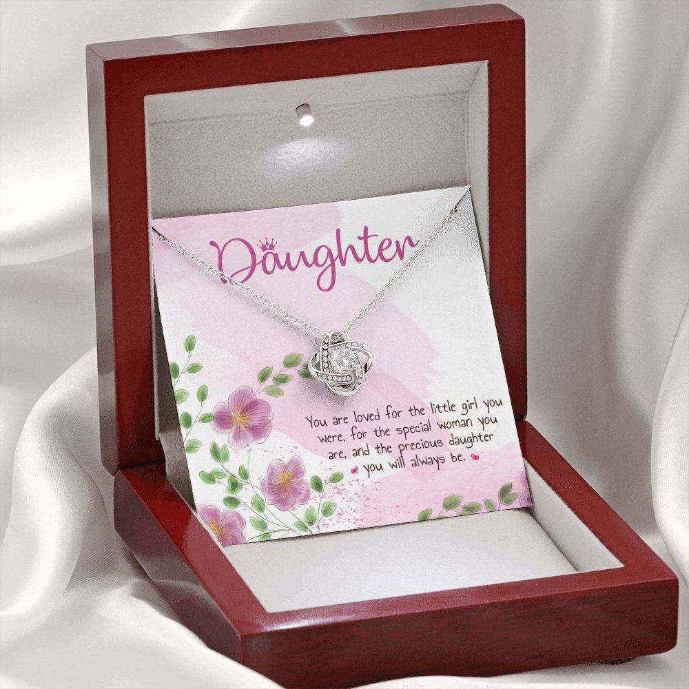 Gift For Daughter - Special Woman You Are - Love Knot Necklace - Celeste Jewel