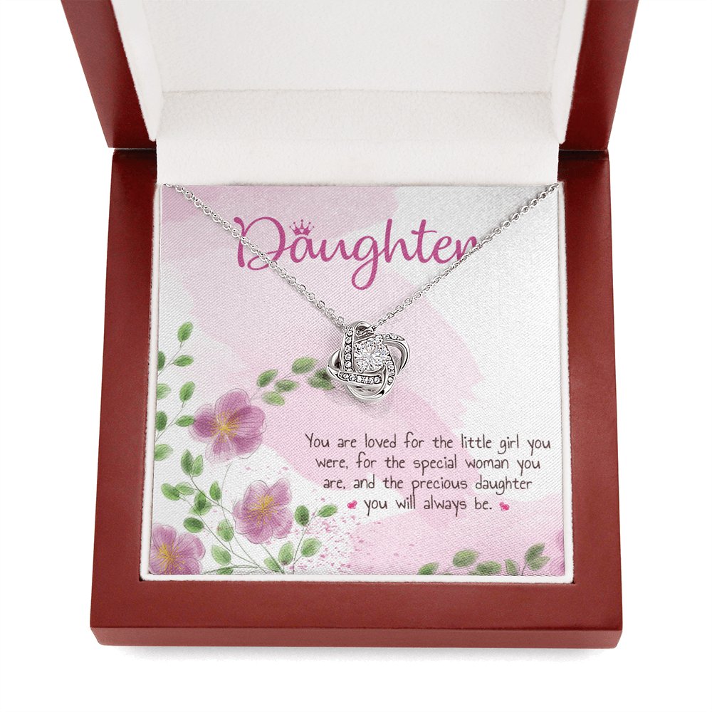 Gift For Daughter - Special Woman You Are - Love Knot Necklace - Celeste Jewel