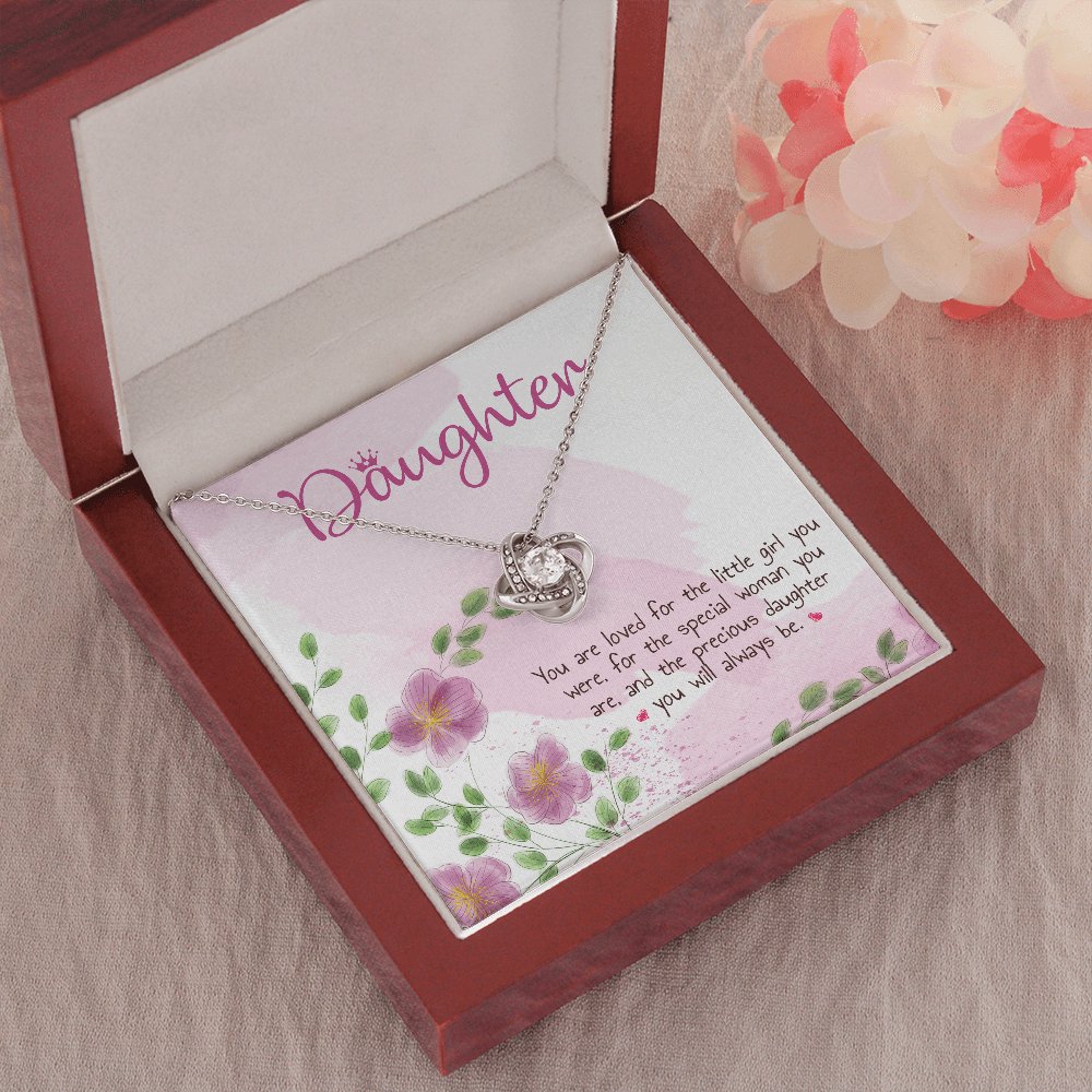 Gift For Daughter - Special Woman You Are - Love Knot Necklace - Celeste Jewel