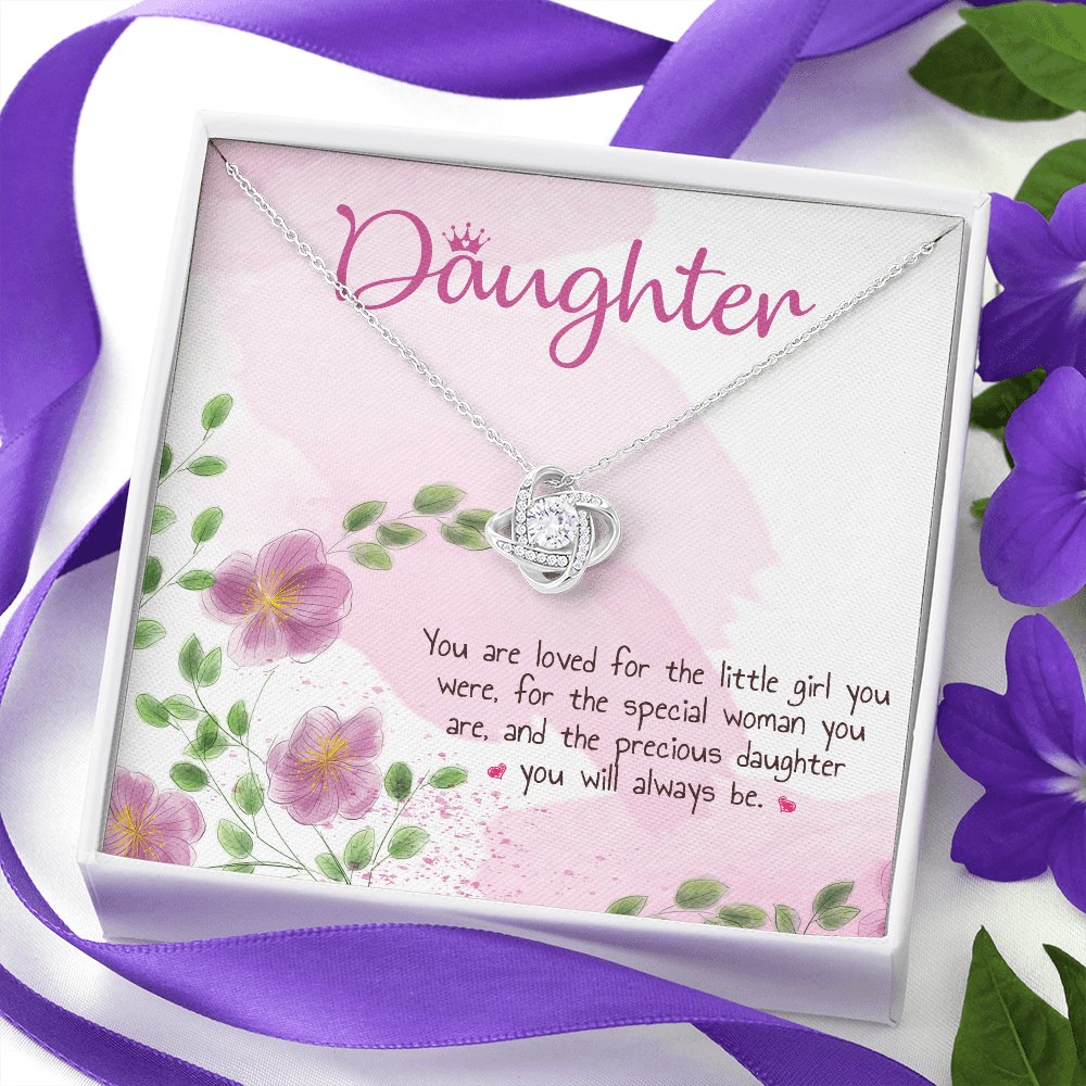 Gift For Daughter - Special Woman You Are - Love Knot Necklace - Celeste Jewel