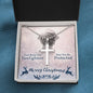 Gift For Firefighter - Merry Christmas - Cross Necklace - Celeste Jewel