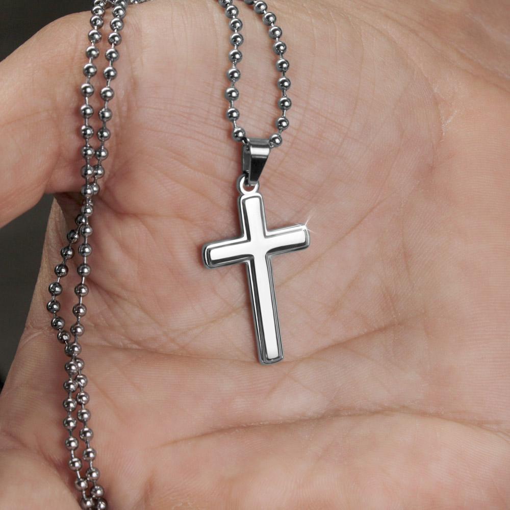 Gift For Firefighter - Merry Christmas - Cross Necklace - Celeste Jewel