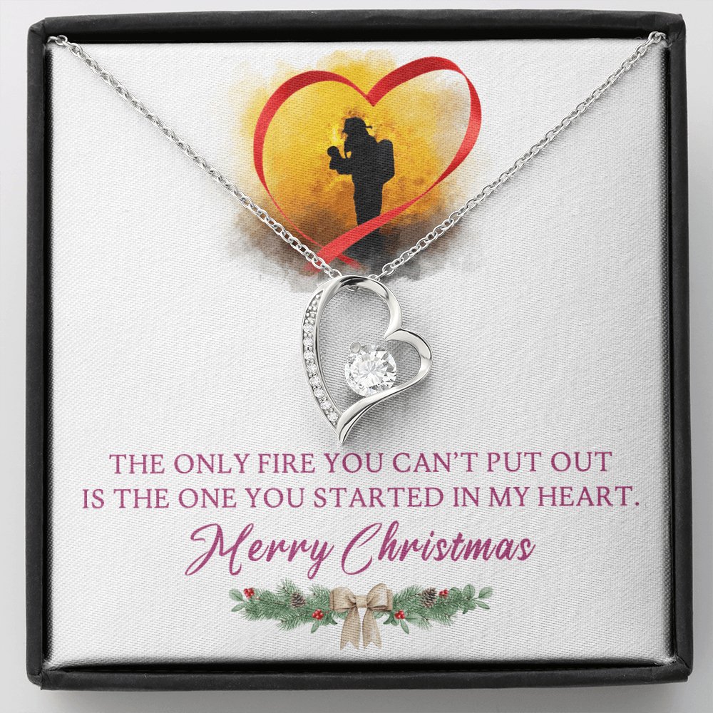 Gift For Firefighter - Merry Christmas - Eternal Love Necklace - Celeste Jewel