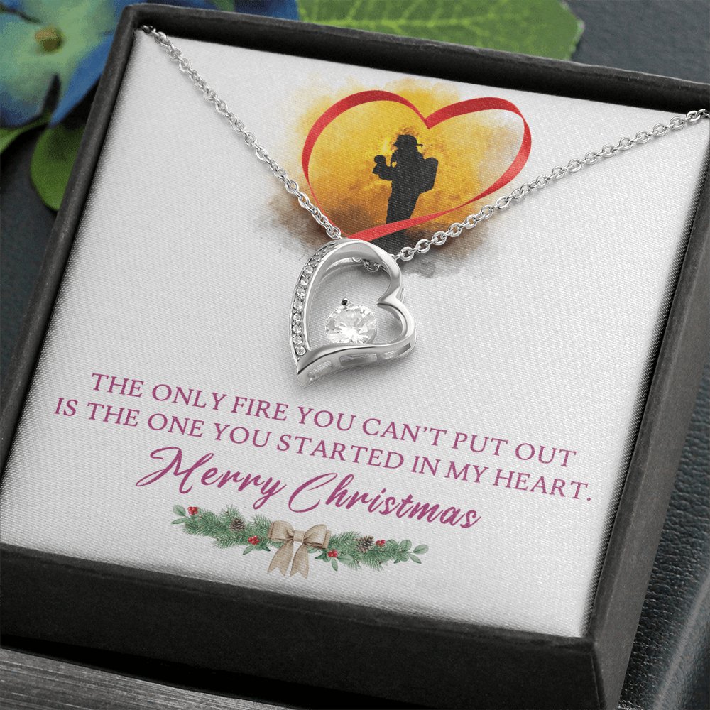 Gift For Firefighter - Merry Christmas - Eternal Love Necklace - Celeste Jewel