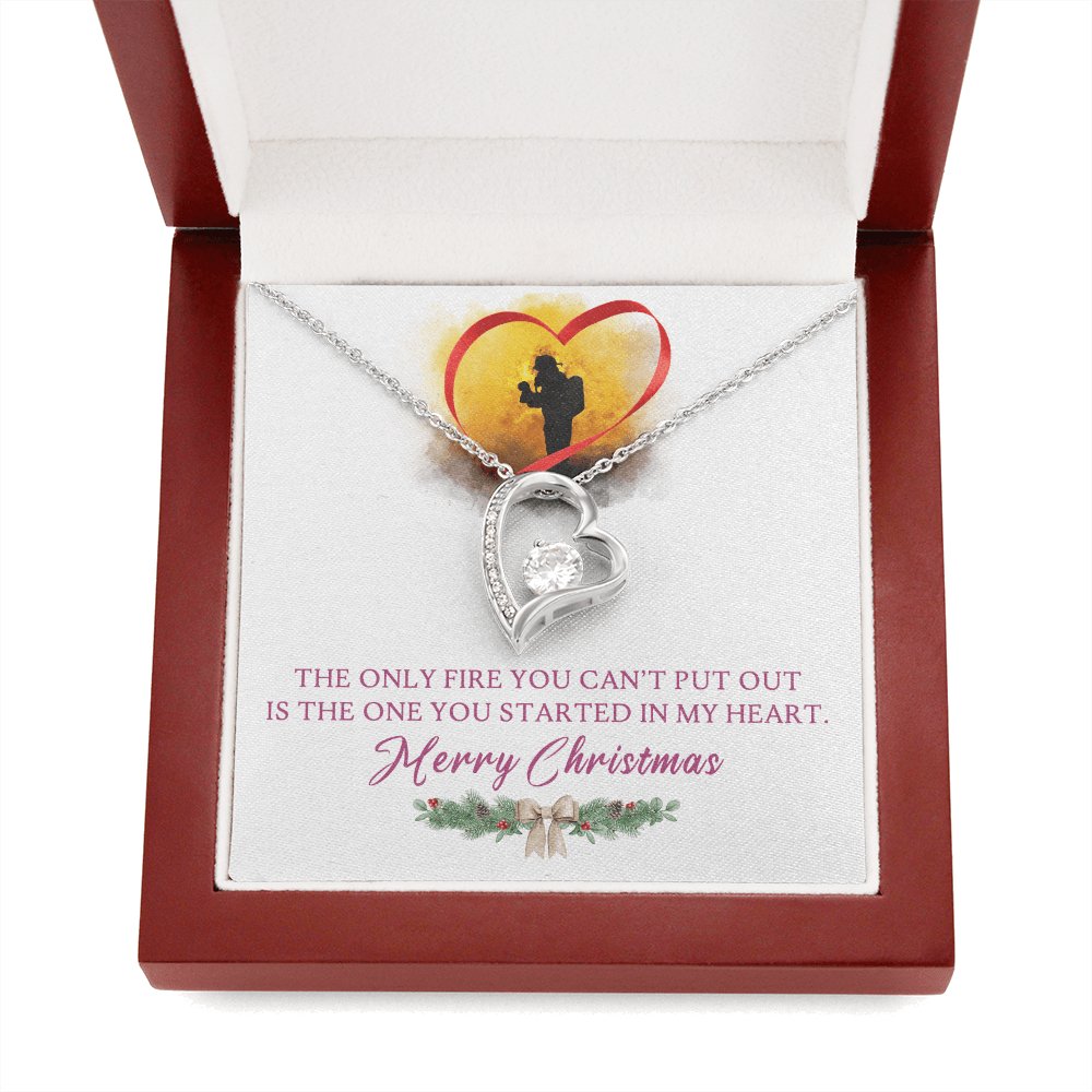 Gift For Firefighter - Merry Christmas - Eternal Love Necklace - Celeste Jewel