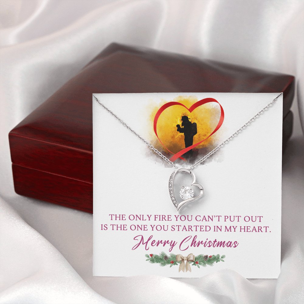 Gift For Firefighter - Merry Christmas - Eternal Love Necklace - Celeste Jewel