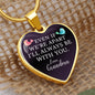 Gift For Grandchild From Grandma - Luxury Graphic Heart Necklace - Celeste Jewel