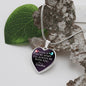 Gift For Grandchild From Grandma - Luxury Graphic Heart Necklace - Celeste Jewel