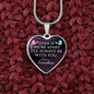 Gift For Grandchild From Grandma - Luxury Graphic Heart Necklace - Celeste Jewel