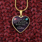 Gift For Grandchild From Grandma - Luxury Graphic Heart Necklace - Celeste Jewel