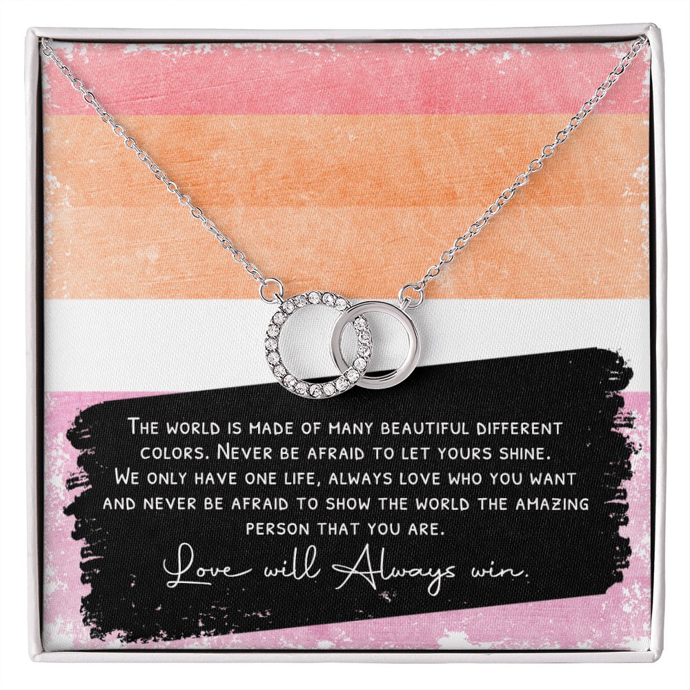 Gift For Lesbian - Love Will Always Win - Perfect Pair Necklace - Celeste Jewel