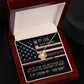 Gift For Military Wife & Girlfriend - Stay Strong - Love Knot Necklace - Celeste Jewel