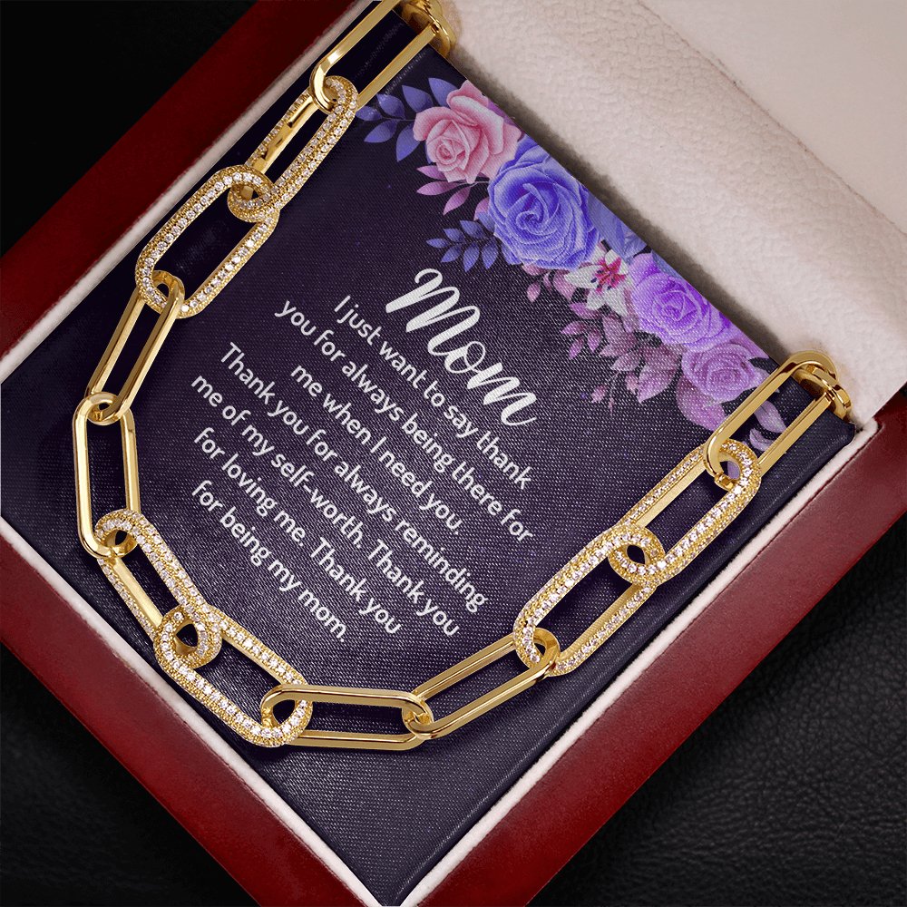 Gift For Mom - I Just Want To Say Thank You - Forever Linked Necklace - Celeste Jewel