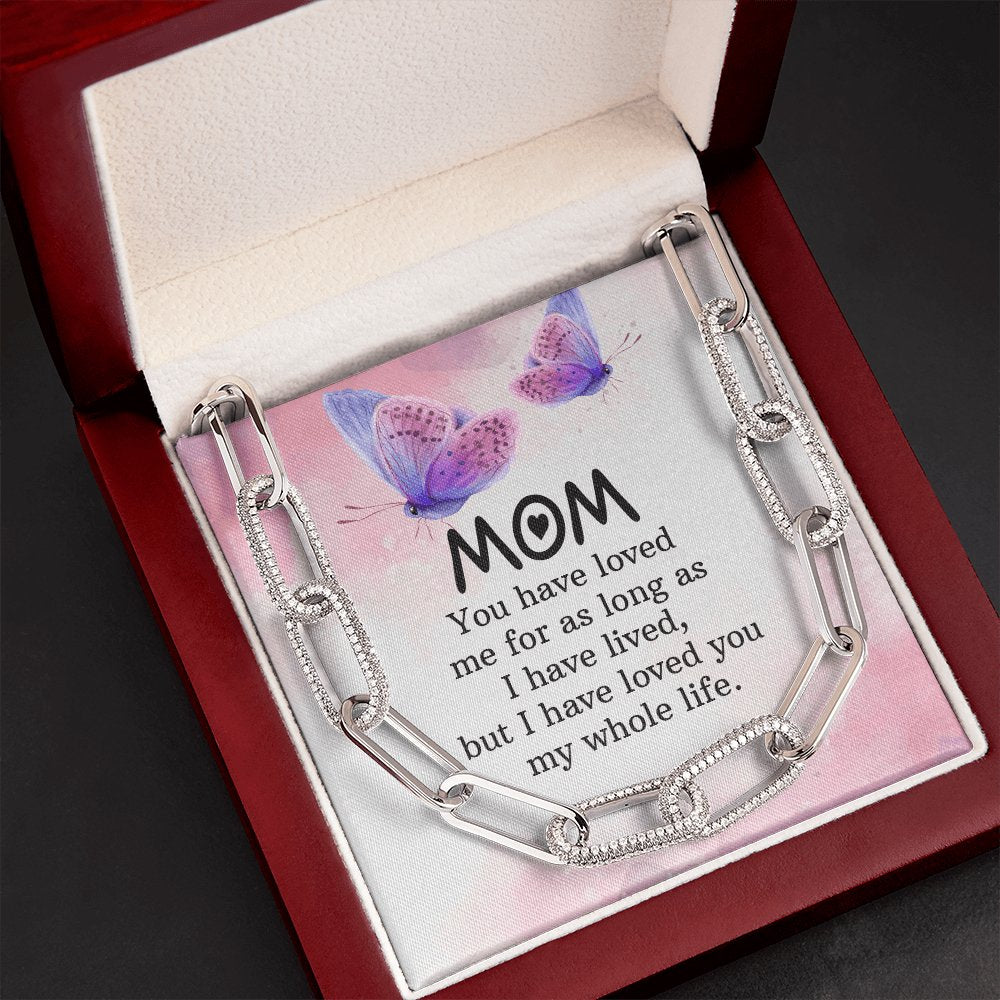 Gift For Mom - My Whole Life - Forever Linked Necklace - Celeste Jewel