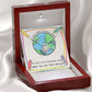 Gift For Teacher - Your Bravery - Love Knot Necklace - Celeste Jewel