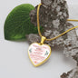 Gift For Unbiological Sister - Luxury Graphic Heart Necklace - Celeste Jewel