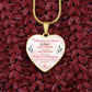 Gift For Unbiological Sister - Luxury Graphic Heart Necklace - Celeste Jewel
