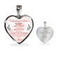 Gift For Unbiological Sister - Luxury Graphic Heart Necklace - Celeste Jewel