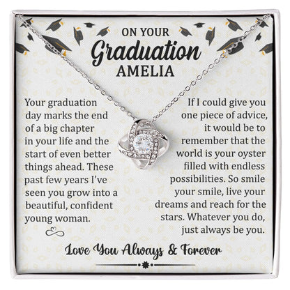 Graduation Gift For Her - Always Be You - Love Knot Necklace - Celeste Jewel