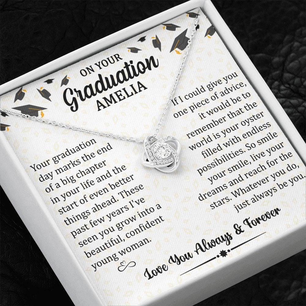 Graduation Gift For Her - Always Be You - Love Knot Necklace - Celeste Jewel