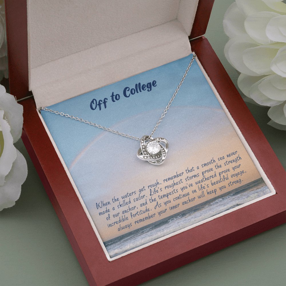 Graduation Gift For Her - Off To College - Love Knot Necklace - Celeste Jewel