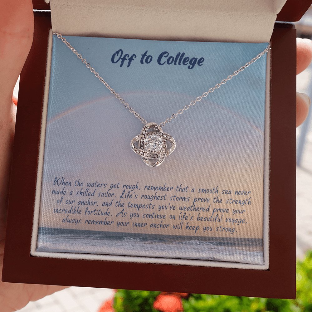 Graduation Gift For Her - Off To College - Love Knot Necklace - Celeste Jewel