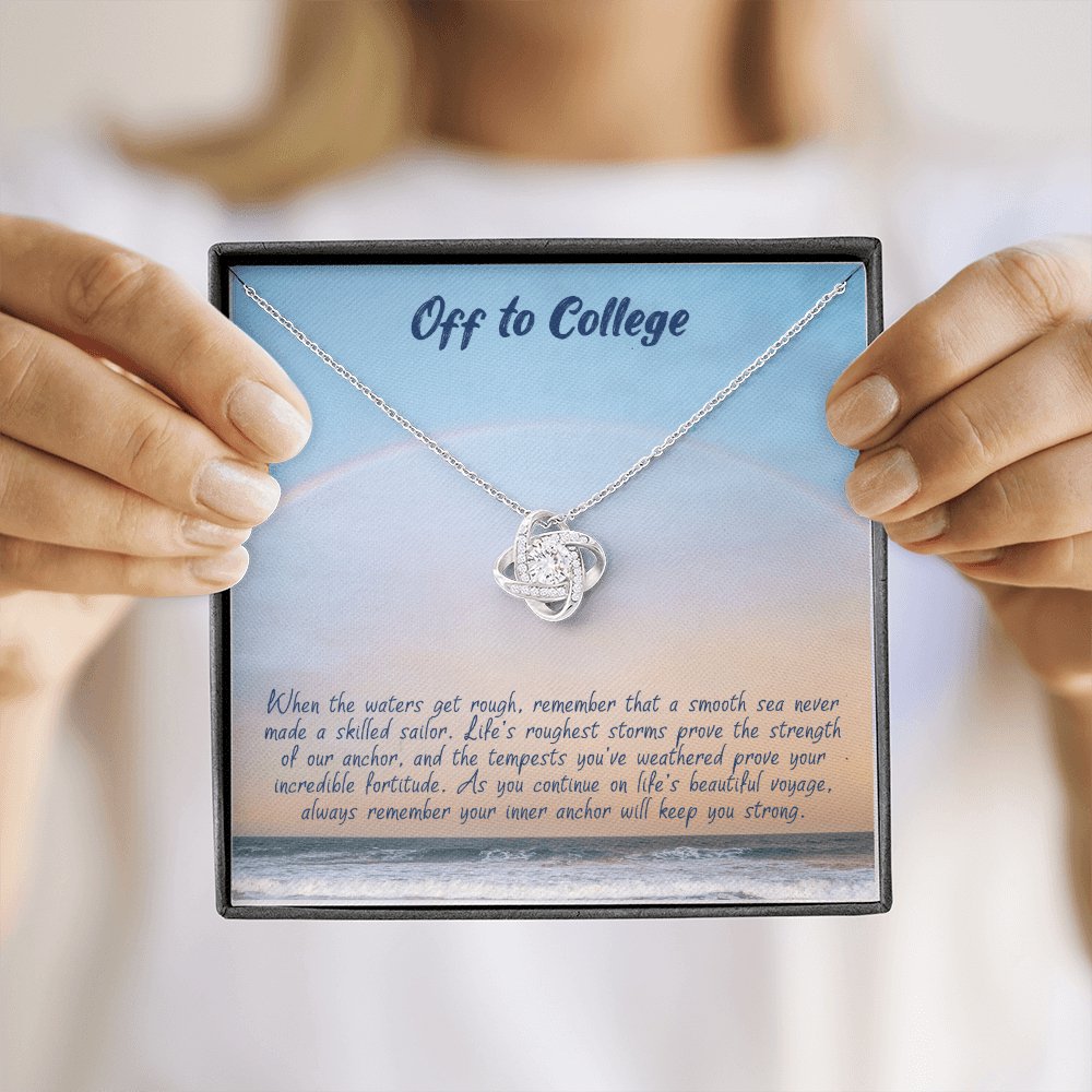 Graduation Gift For Her - Off To College - Love Knot Necklace - Celeste Jewel