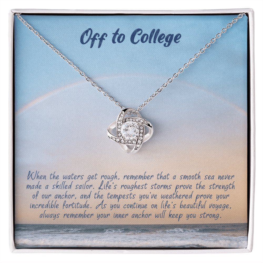 Graduation Gift For Her - Off To College - Love Knot Necklace - Celeste Jewel