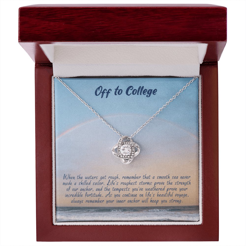 Graduation Gift For Her - Off To College - Love Knot Necklace - Celeste Jewel
