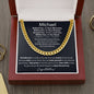 Graduation Gift For Him - Enjoy The Journey - Cuban Link Chain Necklace - Celeste Jewel