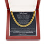 Graduation Gift For Him - Enjoy The Journey - Cuban Link Chain Necklace - Celeste Jewel