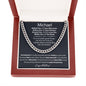 Graduation Gift For Him - Enjoy The Journey - Cuban Link Chain Necklace - Celeste Jewel